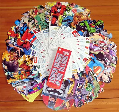 DC Comics Superheroes & Villans 75 Card Icons With Description Picture Deluxe Ed • $17.95