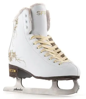 SFR Glitra Ice Skates - White - BOYS/GIRLS/WOMENS/MENS • $87.06