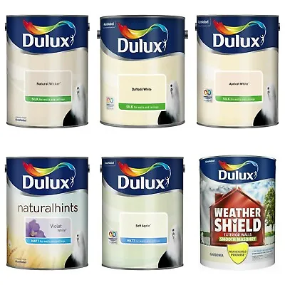 £19.99 • Buy Dulux Emulsion Matt And Silk Paint ALL COLOURS 5L - Walls & Ceiling