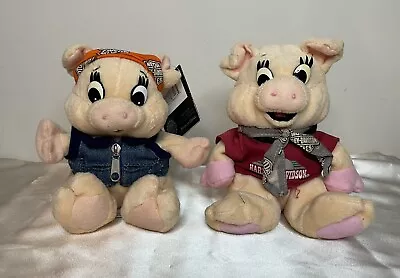 Vintage 1997 Harley Davidson Motor Cycles Punky Racer Pigs Hogs Bean Bag Plush • $9.97