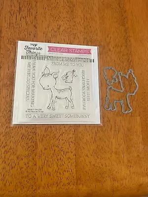 My Favorite Things RAM -004-A Very Sweet Somebunny Stamp & Die Set • $9.95