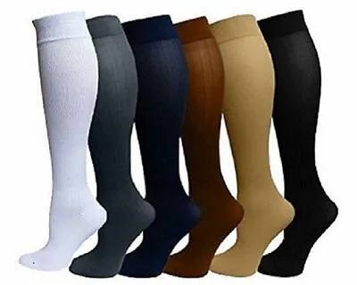 (5 Pairs ) Compression Socks Relief Stockings Graduated Support Men's Women's US • $12.99