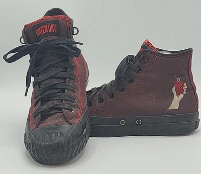 £48 • Buy Unisex Converse - Green Day - American Idiot - High Top - UK Size 7.5
