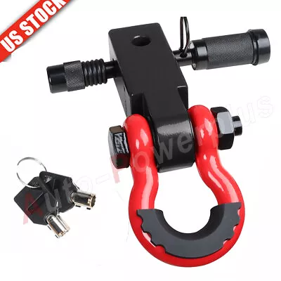 2  Tow Shackle Trailer Hitch Receiver Heavy Duty 3/4  D-Ring Recovery  Truck SUV • $40.18