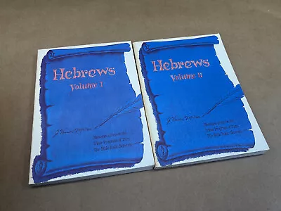 HEBREWS Vol I & II Bible Commentary J. Vernon McGee Thru The Bible Radio • $11.96