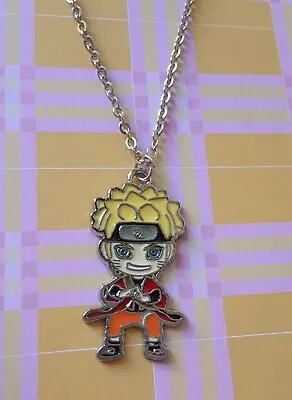 $7.99 • Buy Cute Naruto Shippuden Hokage Anime Geekery Red Cape Ninja Charm Necklace Jewelry