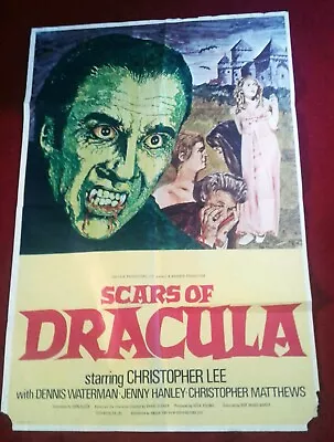 Scars Of Dracula Hammer Horror Poster Original 1970 Christopher Lee • £195