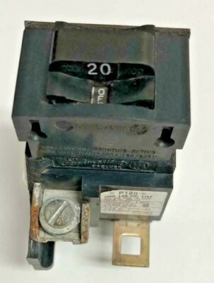 $11.99 • Buy Used Pushmatic  20 Amp Single Pole Circuit Breaker P120