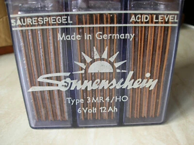 £19.50 • Buy A Vintage 6 12ah Volt Rechargeable Lead Acid Battery Made In Germany Nos