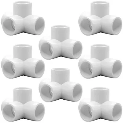 ANPTGHT 1Inch Tee PVC Fitting 4 Way Elbow Connector Furniture Grade 90 Degree... • $24.99