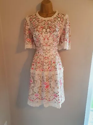 Needle And Thread Embroidered Short Dress UK SIZE 12 US Size (8) • £140