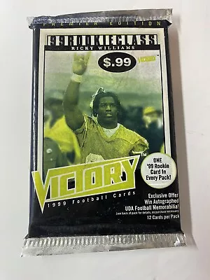 1999 Upper Deck Victory Football Factory Sealed Packs (1) Rookie In Every Pack • $3.49