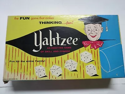 Vintage E.S. Lowe Yahtzee Game 1961 W/ Scorepad (some Used) • $12