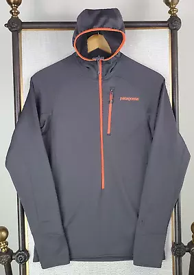 PATAGONIA Size Small Mens R1 Hoody 1/2 Zip Polartec Power Dry Jacket Corsslayer • $122.55