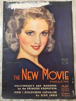 McClelland Barclay The New Movie Magazine Billie Dove May 1932 Vintage • $35