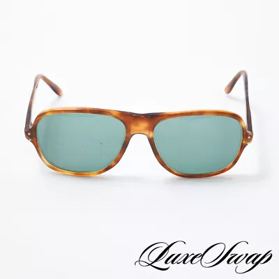 Anonymous Vintage 1980s Tortoise Brown Mottled Smoke Lens Pilot Sunglasses NR • $9.99