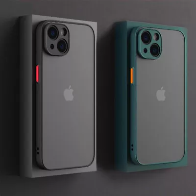 £5.95 • Buy Case For IPhone 14 13 11 12 Pro Max Mini 7 8 XR XS Matte Shockproof Phone Cover