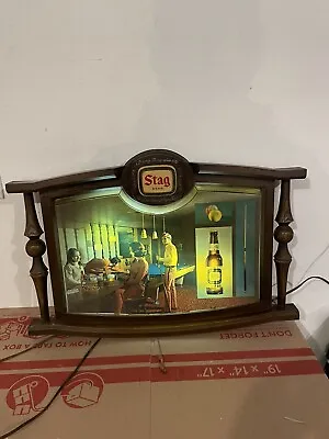 Vintage Stag Beer Light Sign • $150