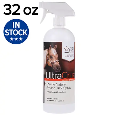 $17.90 • Buy UltraCruz Equine Natural Fly And Tick Spray For Horses, 32 Oz