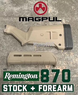 MAGPUL MAG460-FDE & MAG496-FDE SGA Stock & Forearm FDE For REMINGTON 870 • $114.77