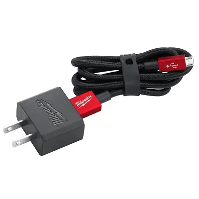 Milwaukee  2.1A Wall Charger M12 3 Ft. Micro-Usb Cable Wall Plug Compatible • $25.99