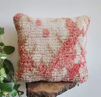 Moroccan Handmade Kilim Pillow Orange Cushion Cover Throw Pillow Case Sofa Boho • $59