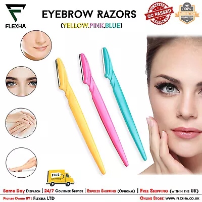 £3.25 • Buy Women Face Eyebrow Razors Dermaplaning Facial Hair Remover Shaver Trimmer Tools