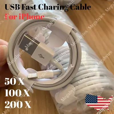 USB Charger Cable Cord For Apple IPhone 7 8 X XR 11 12 13 14 Pro Max Wholesale • $135.14