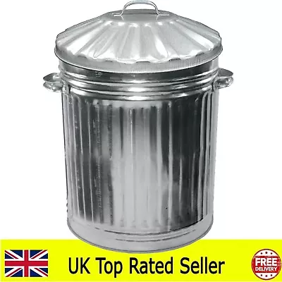 60l Metal Bin Waste Rubbish Dustbin Horse Food Pet Food Heavy Duty Retro Bin • £26.99