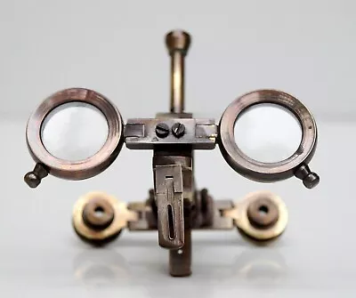 Antique Brass Pocket Binocular Compass Folding Inst Telescope Marin Gift Item • $66