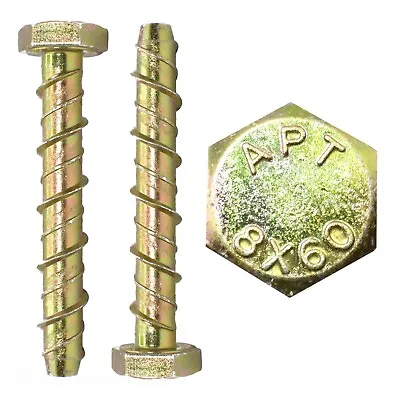 £6.19 • Buy M8 M10 M12 Genuine Thunder Bolts Masonry Concrete Anchor Screws - All Lengths