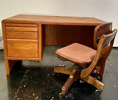 1940’s Executive Desk And Banker Chair • $154