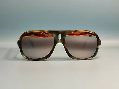 Vintage 80s Silhouette Sport Acetate Sunglasses Mirror Lenses Austria 56/16 #583 • $55