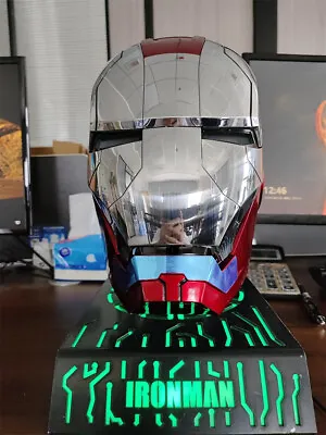 AUTOKING Iron Man MK5 Helmet Wearable VoiceControl Mask & Base Cosplay Prop Gift • $78.99