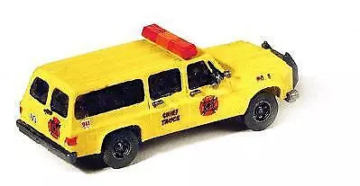 GHQ 51014 N Scale Chevrolet Suburban - Kit -- Fire Chief's Truck • $10.99