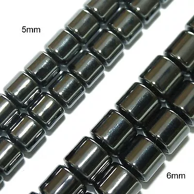 Magnetic Hematite Craft Beads Aaa Drum Bead 5mm Jewelry Bracelet Craft Str Mh335 • $9.99