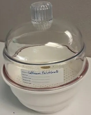 6 Inch Desiccator Plastic Laboratory Use Science White Clear Dessicator GWS • $29.99