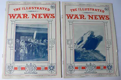 Set Of 18 Original World War 1 Magazines.The Illustrated War News.1917-18.Photos • £35