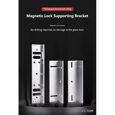 £10.45 • Buy Z & L Bracket For Magnetic Lock For 280kg Standard Magnet For Outward Swing Door