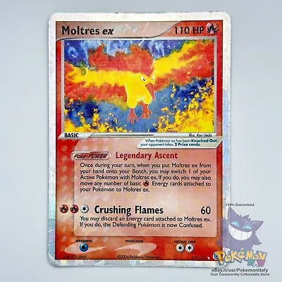 [GOOD] Moltres EX 115/112  Holo Foil  FireRed & LeafGreen  ENG Pokemon • $53.99