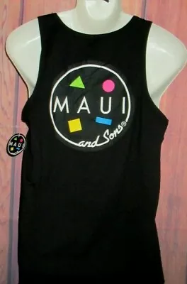 Mens Maui & Sons Black Tank Top T-shirt Size M • $19.90