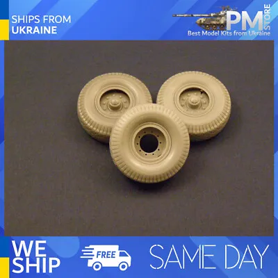 Panzer Art RE35-072 1/35 Road Wheels W/ Spare For Sd.Kfz.9 FAMO Accessories Kit • $23.99