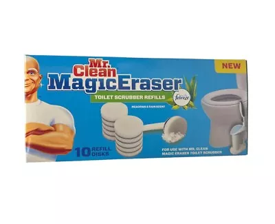 Mr. Clean Magic Eraser Toilet Scrubber Refills 10 Meadows & Rain Febreze Scent • $24.88