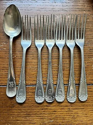 Vintage Brazil Silver Silver Plate Dinner Fork BZS2 Or Serving Spoon Monogrammed • $64