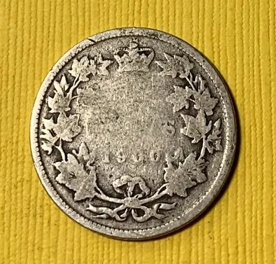 1900 Canada 25 Cent Piece Queen Victoria Nice Filler Coin! • $7.27
