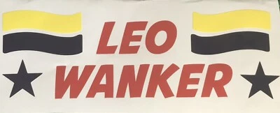 $7.80 • Buy LEO WANKER FUNNY STICKER Car Ute Bogan Hoon 200mm Long