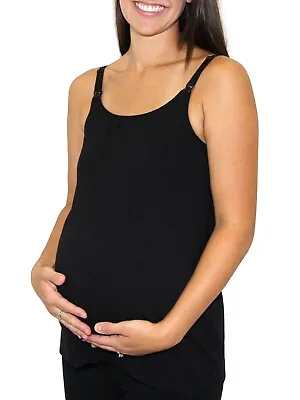 $11.69 • Buy Loving Moments By Leading Lady Maternity Nursing Cami With Built-in Shelf Bra, M