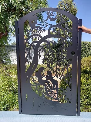 Custom Metal Gate Custom Art Pedestrian Walk Thru Entry Iron Steel Garden_36x60 • $1349