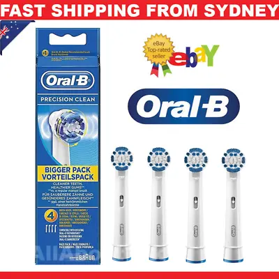 $15.95 • Buy Genuine Oral B Precision Clean Braun Electric Toothbrush Heads Replacement