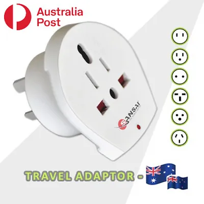 $12.50 • Buy 1 UK European US JP Asia Universal To AU Australia Plug Travel Adaptor Converter
